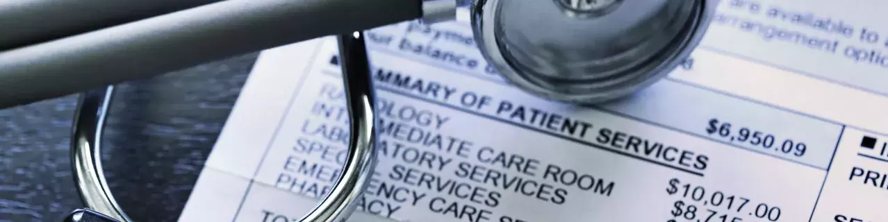 A photo of medical bills