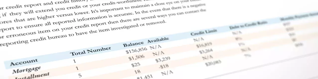 A credit report