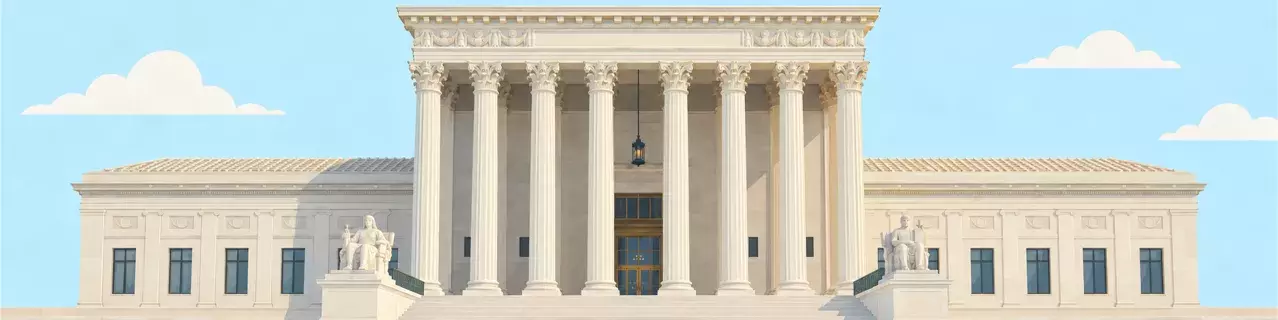 Courthouse with tall columns and steps