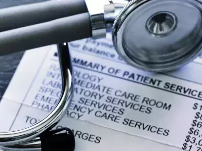 A photo of medical bills