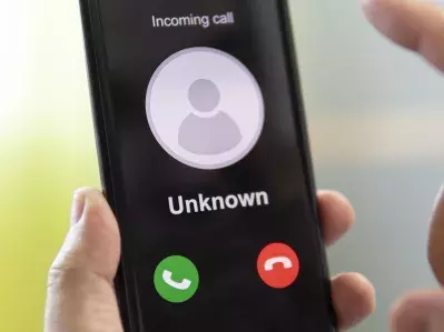 An unknown caller calling a cell phone