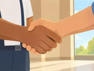 Two people shaking hands