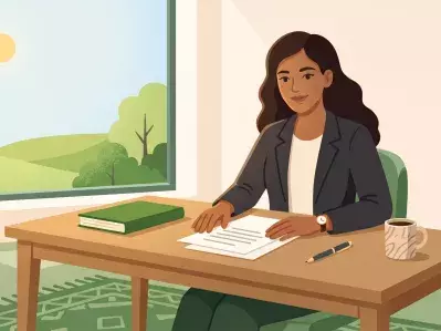 Woman lawyer working at office desk