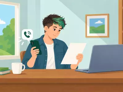 Person reviewing debt collection notice at desk